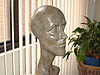 Louis' Head, a 1999 bronze sculpture by James Peniston. Private collection, New York City