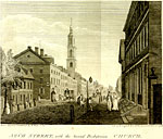 William Birch engraving of 400 Arch Street, ca. 1799
