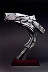 Colliding Masses, a 2001 fiberglass sculpture by James Peniston. Artist's collection, Philadelphia, Pennsylvania